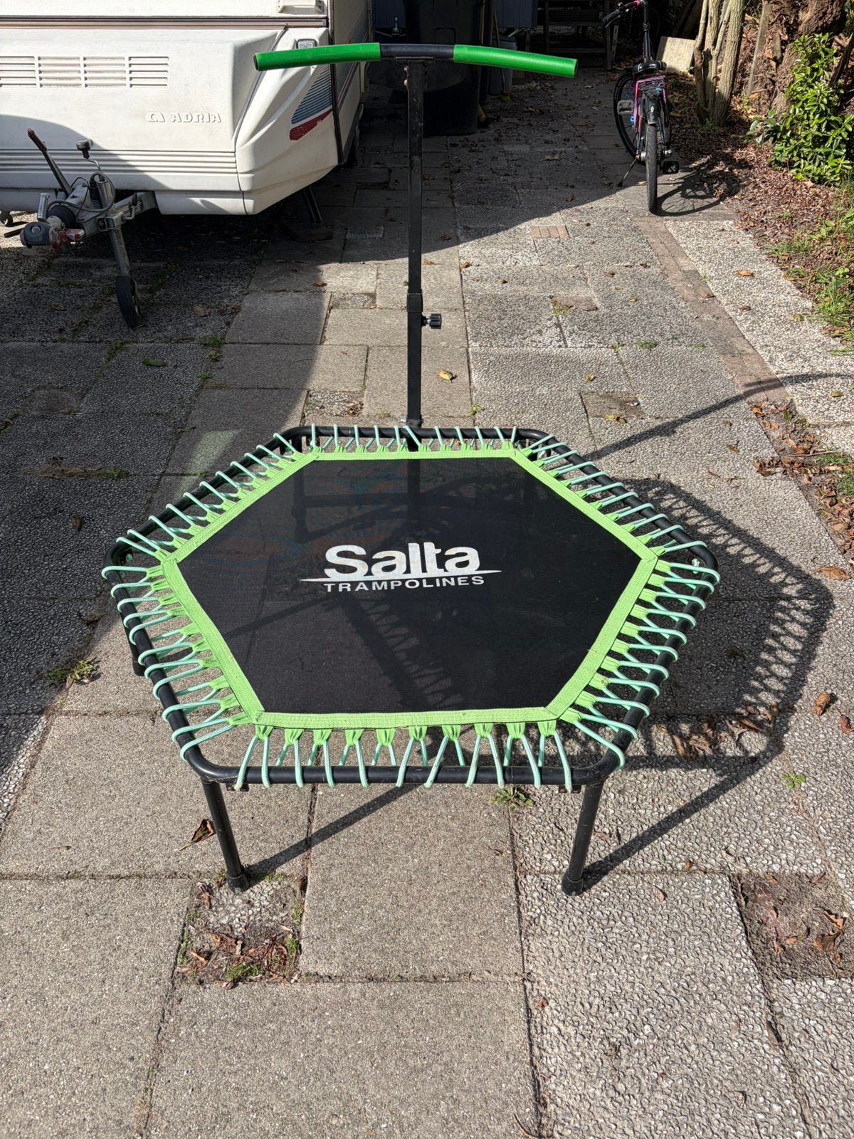 Salta Fitnesstrampoline met verstelbaar handvat, Ophalen, Gebruikt