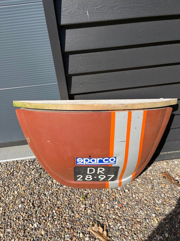 Achterklep Volkswagen Kever decoratie, Ophalen