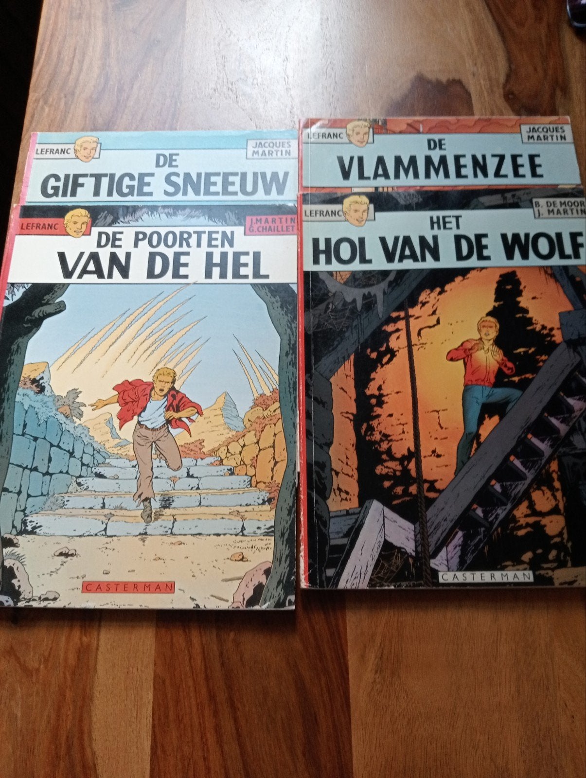 Lefranc stripboeken:  4 stuks o.a De Poorten van de Hel, Boeken, Stripboeken, Meerdere stripboeken, Ophalen of Verzenden, Gelezen