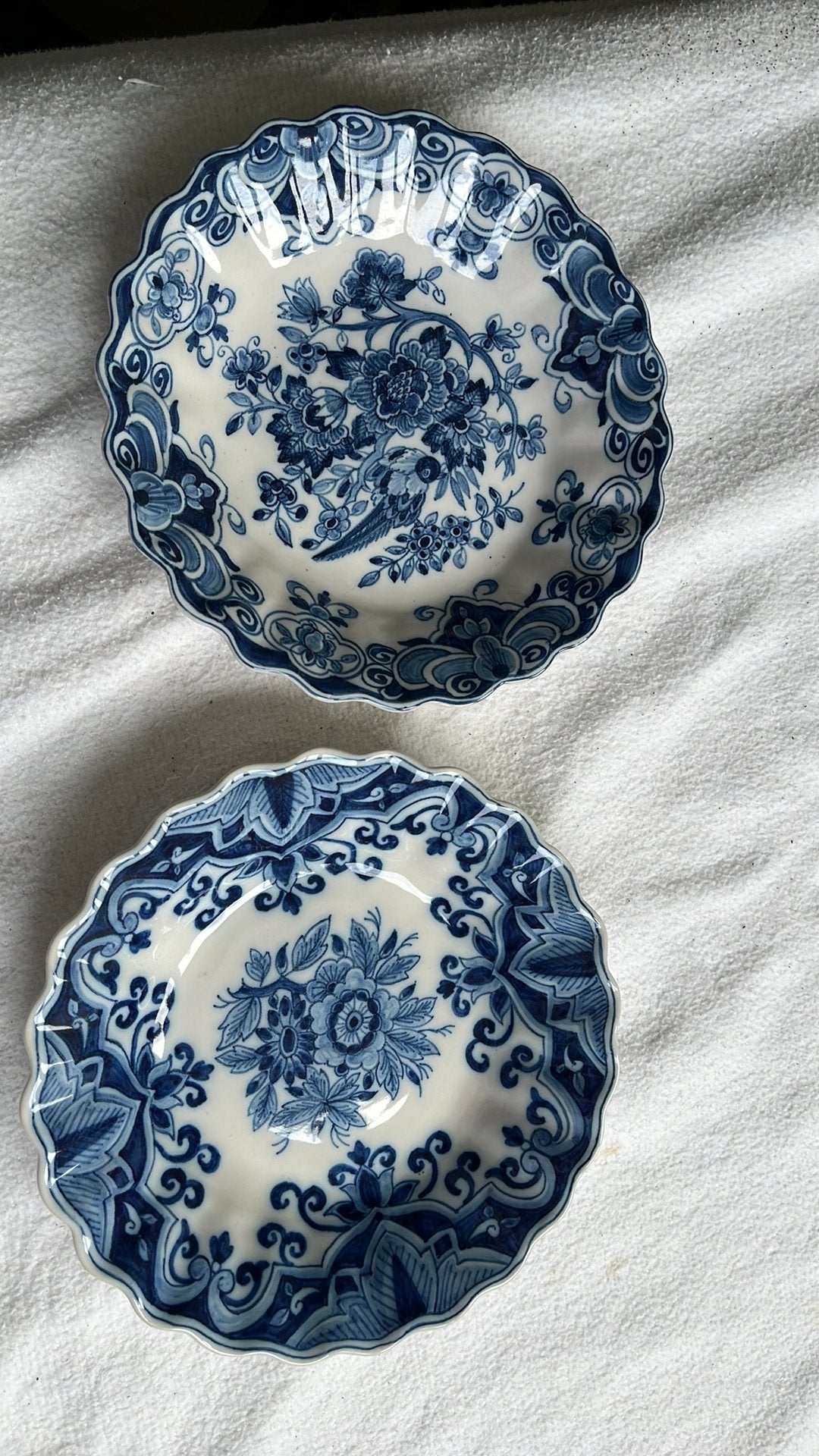 Set van 2 wandborden Makkum Delfts blauw, Ophalen of Verzenden