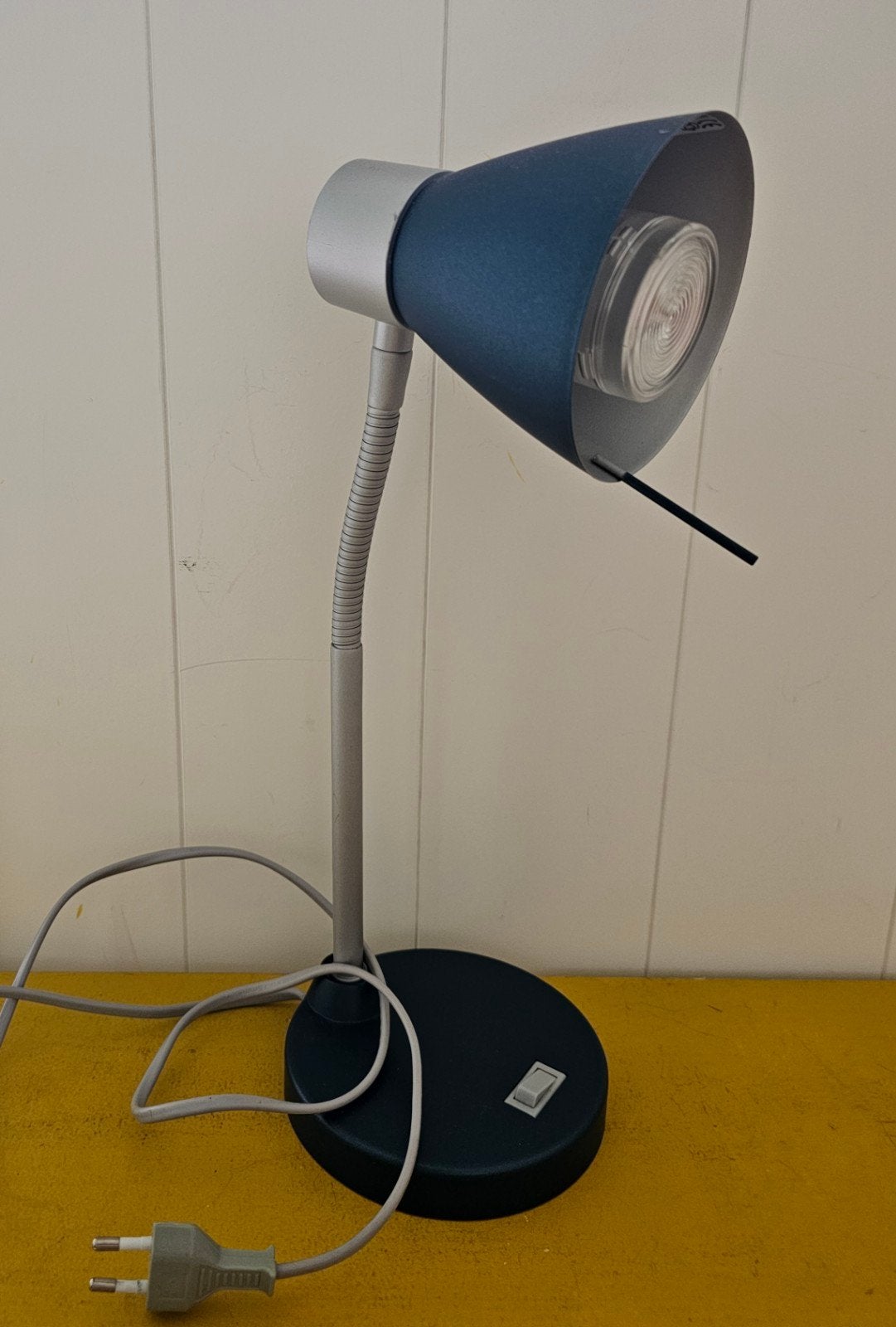 Petrol blauw bureaulampje, Blauw, Ophalen of Verzenden