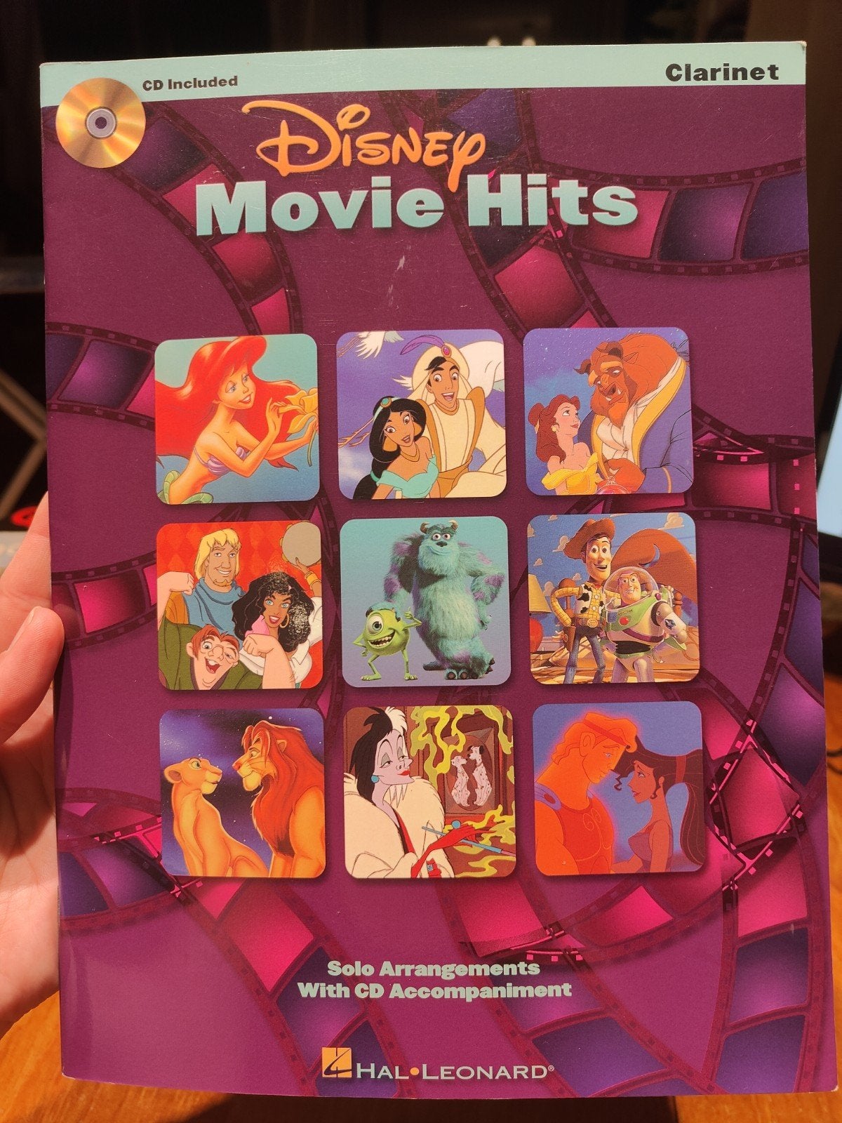 Muziekboek: Disney movie hits voor klarinet met cd, Muziek en Instrumenten, Bladmuziek, Filmmuziek en Soundtracks, Ophalen of Verzenden