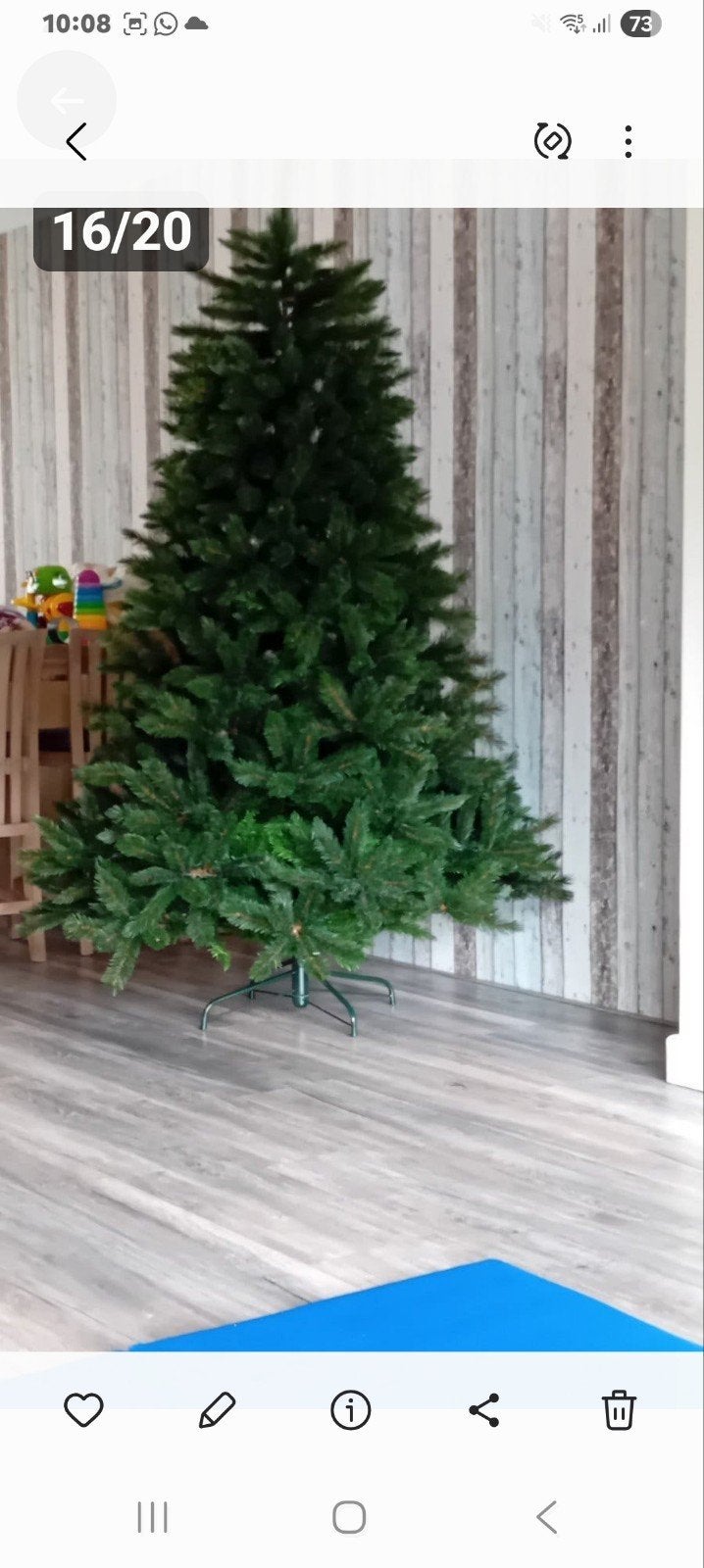 Triump Kerstboom, Ophalen