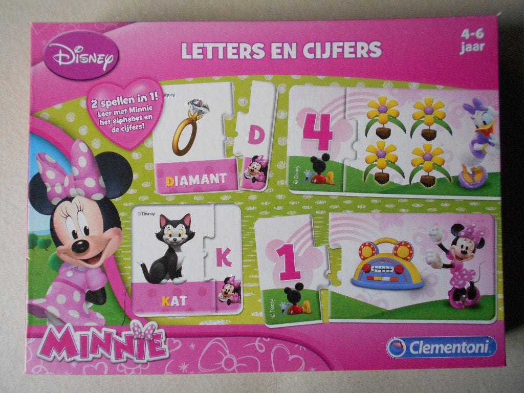 Disney: Letters en Cijfers puzzel van Clementoni, Ophalen of Verzenden, Gebruikt, Puzzelen