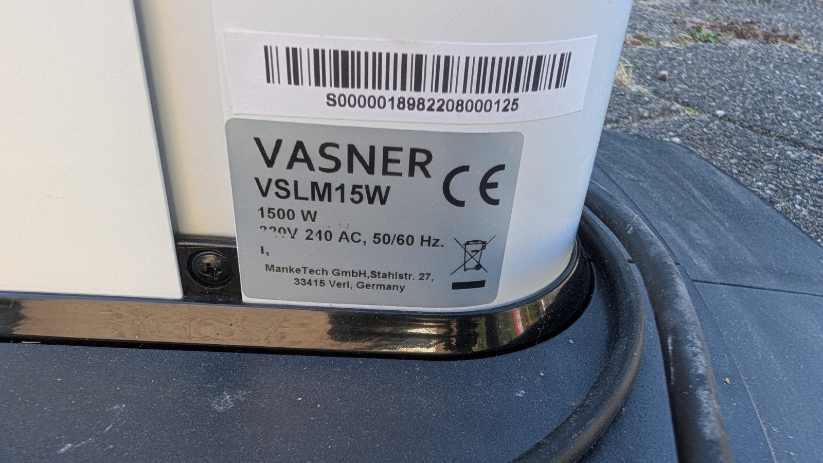 Vasner VSLM15W Torenverwarmer 1500W - Zo goed als nieuw, Ophalen, Gebruikt, Kachel, Minder dan 60 cm