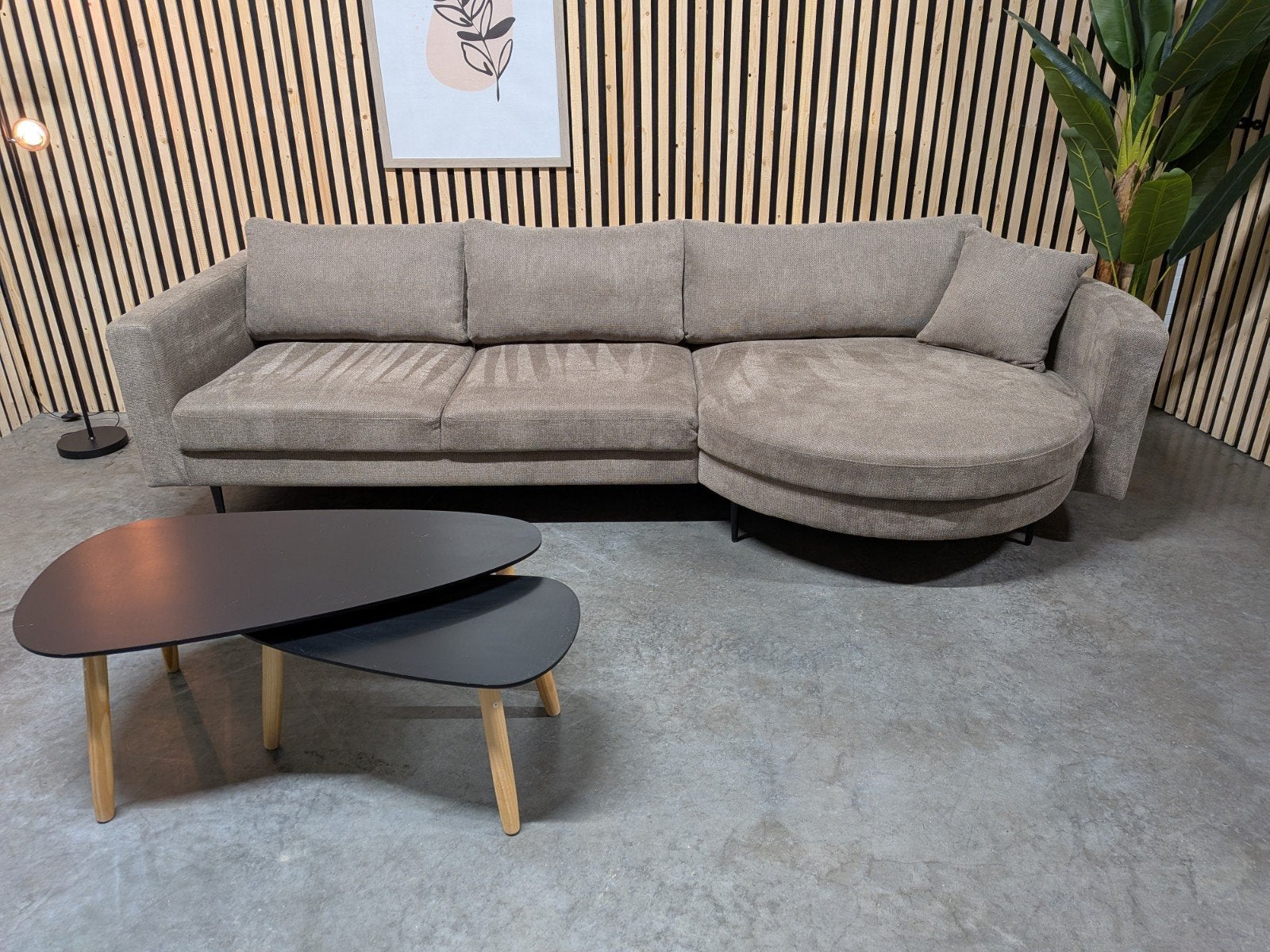 Foto 4 van Nous Living 'Narbonne' Hoekbank / Bruin - Gratis Bezorging