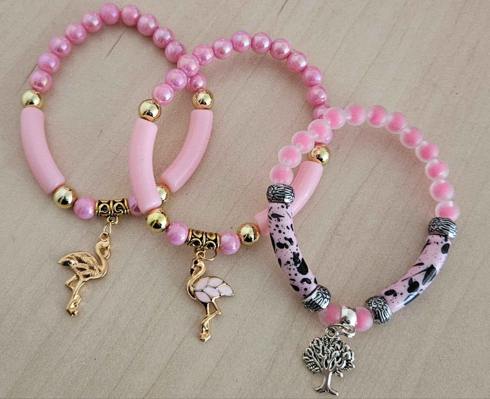 3x kralen armband met hanger, Ophalen of Verzenden, Nieuw