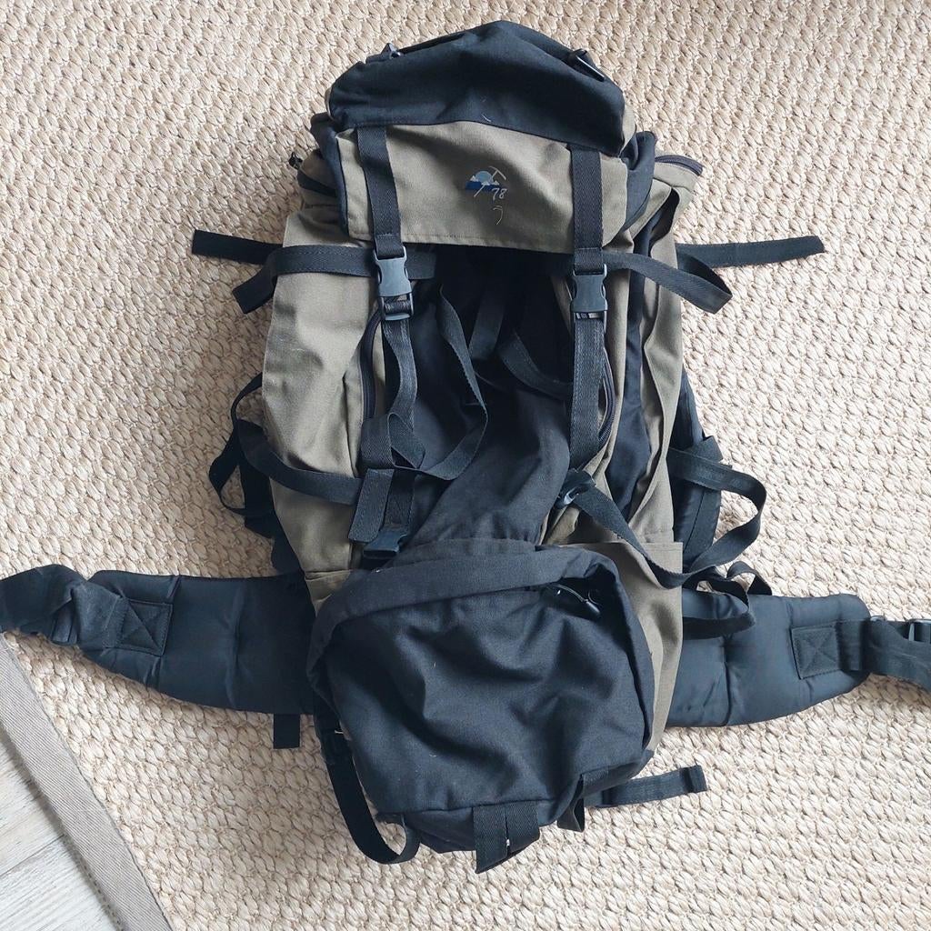 Backpack tas 70 liter, Sport en Fitness, Bergsport en Wandelen, Ophalen of Verzenden, Gebruikt, Rugzak