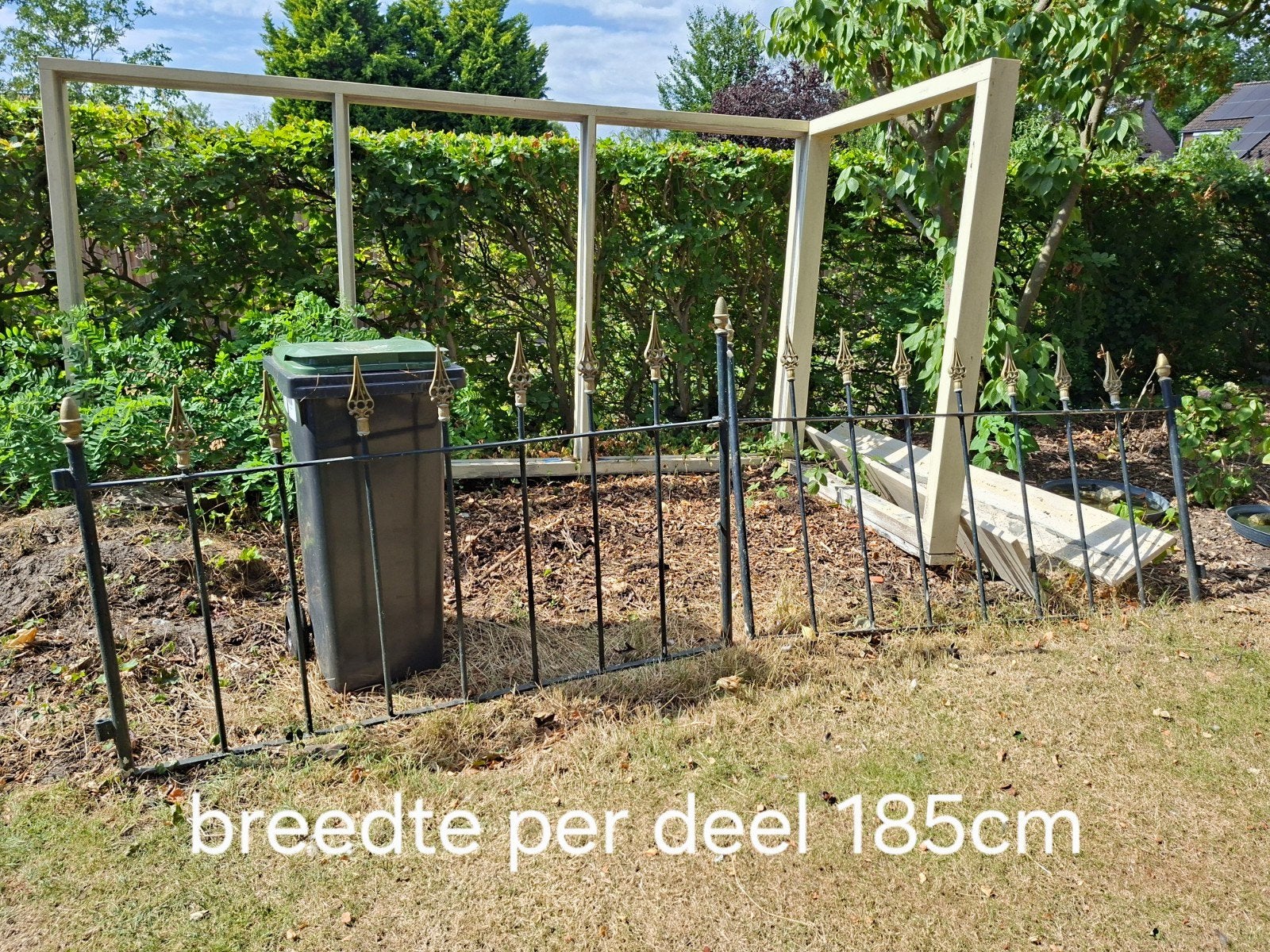 mooi stalen sier hekwerk, Tuin en Terras, Ophalen, IJzer, Sierhekwerk