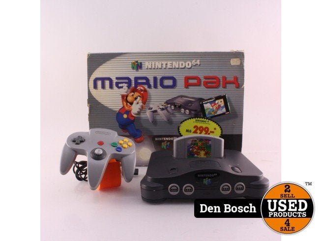 Nintendo 64 Grijs | Mario Pack | In doos | A-Grade, Spelcomputers en Games, Nintendo, Zo goed als nieuw, Support@nintendo.com