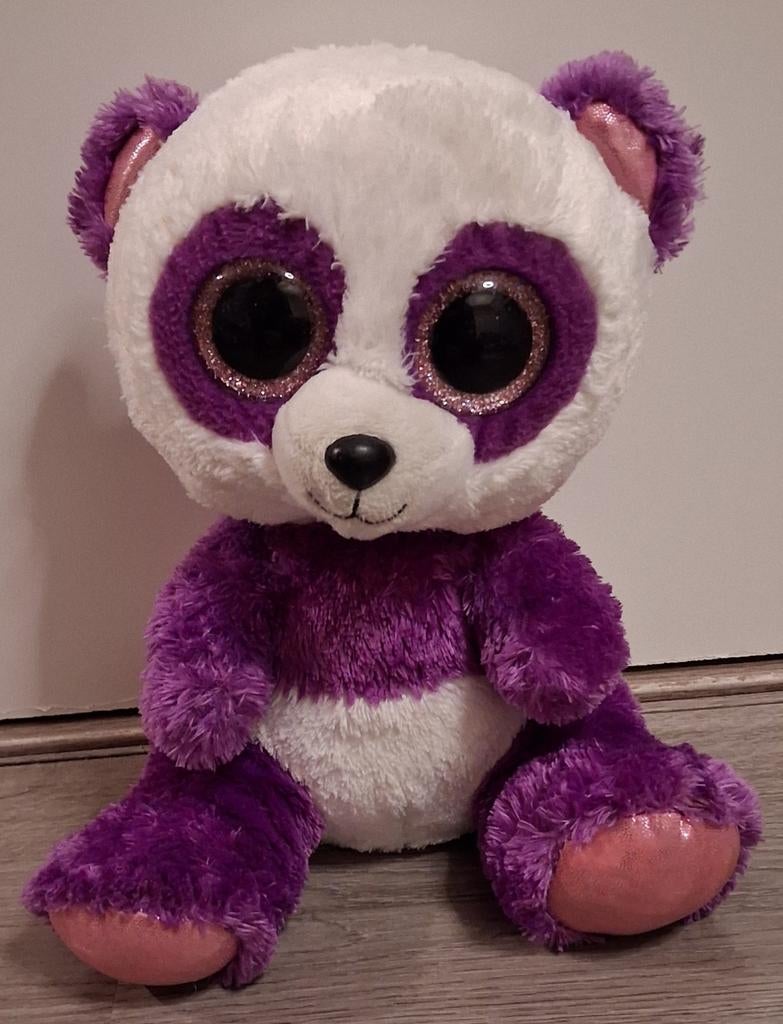 Ty beanie boo panda Boom Boom 24 cm, Ophalen of Verzenden, Zo goed als nieuw, Overige typen