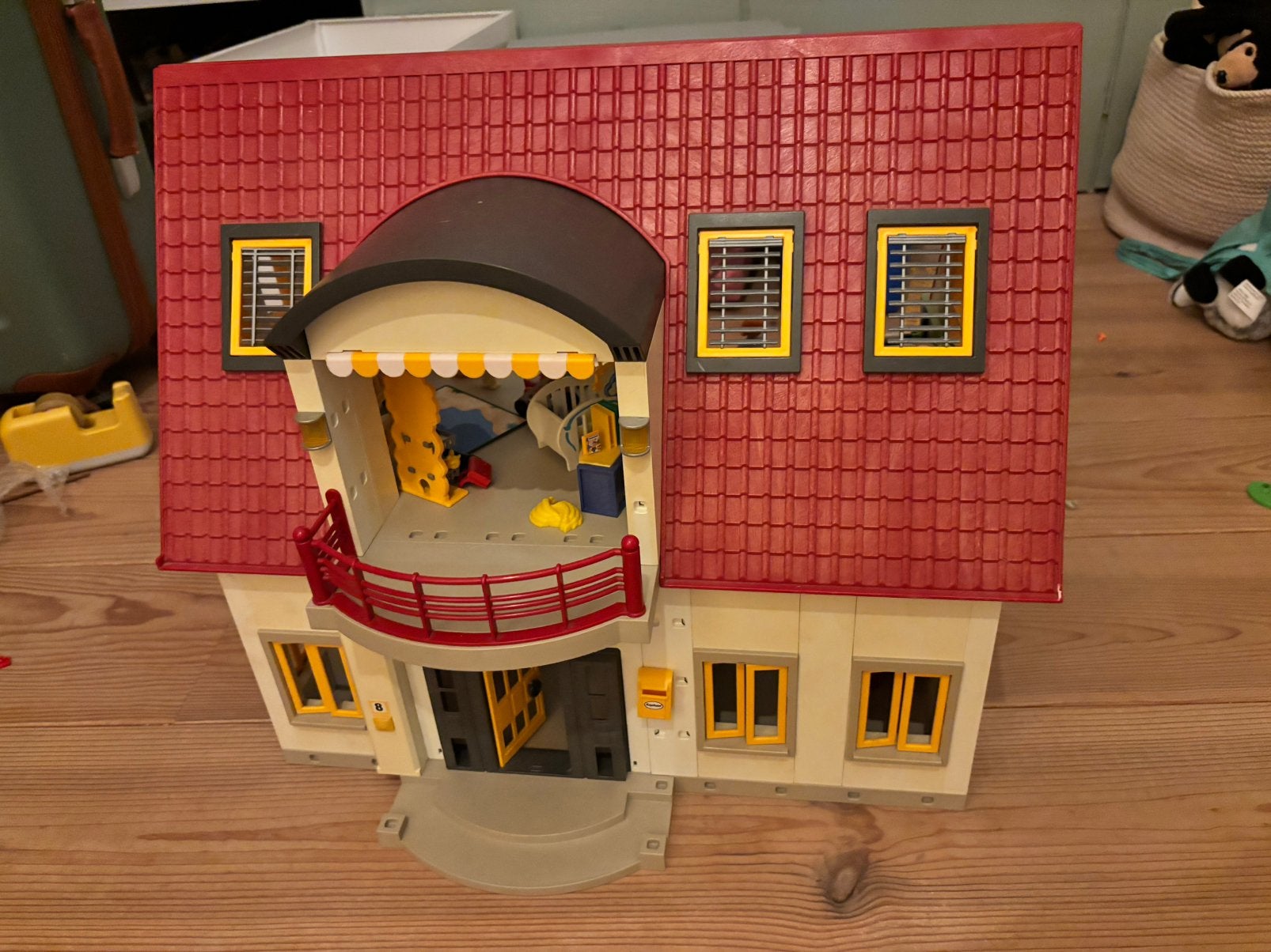 Playmobil huis met interieur!, Ophalen, Gebruikt, Poppenhuis
