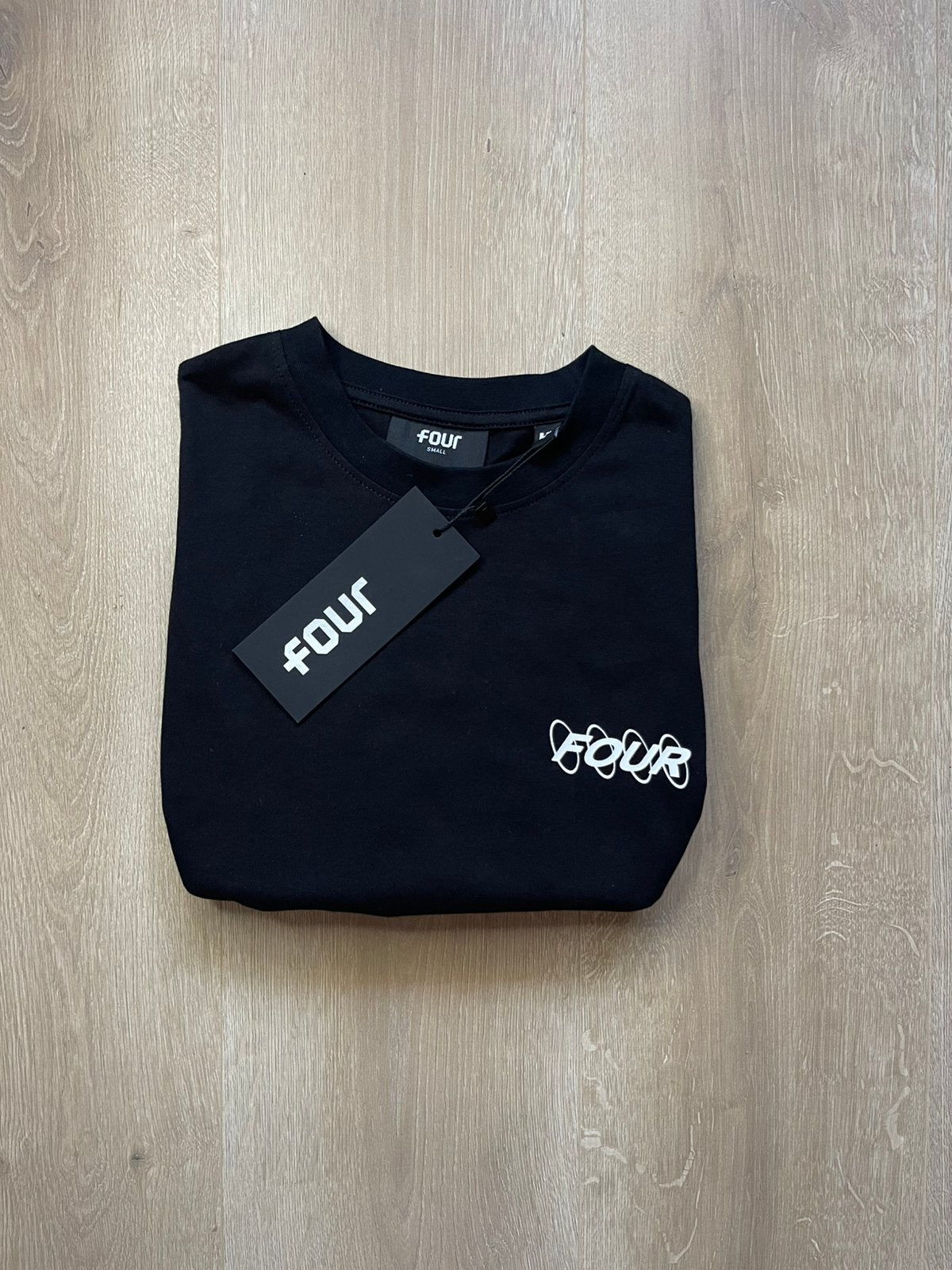 FOUR Amsterdam T-Shirt, Verzenden, Nieuw, Maat 46 (S) of kleiner, Zwart