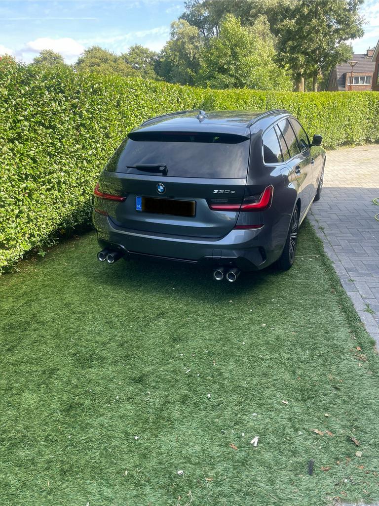 RVS Sport uitlaat sierstukken dubbele pijp, Auto-onderdelen, Uitlaatsystemen, Ophalen of Verzenden, Nieuw