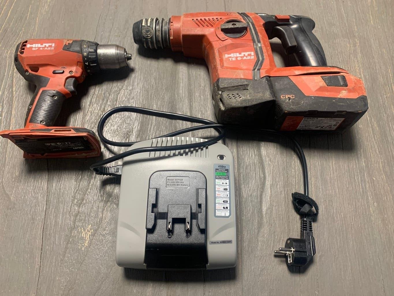 Hili accu klopboormachine TE6-A22 22 volt plus oplader, Doe-het-zelf en Verbouw, Gereedschap | Boormachines, Ophalen of Verzenden