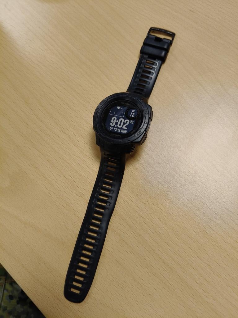 Garmin Instinct Tactical met oplader, Zwart, Garmin, Ophalen of Verzenden, Waterdicht