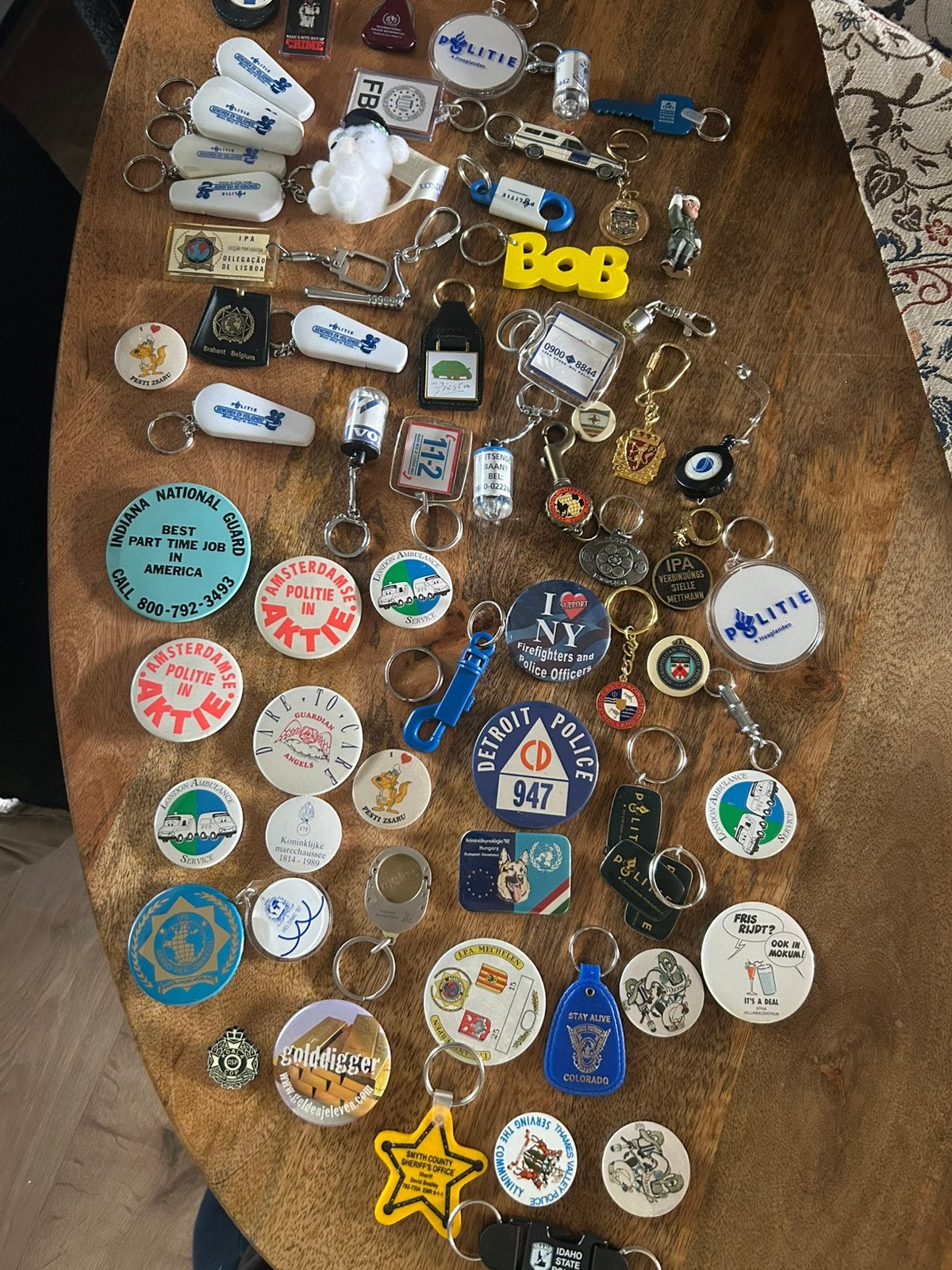 Politie gerelateerd, Verzamelen, Sleutelhangers, Ophalen of Verzenden, Gebruikt