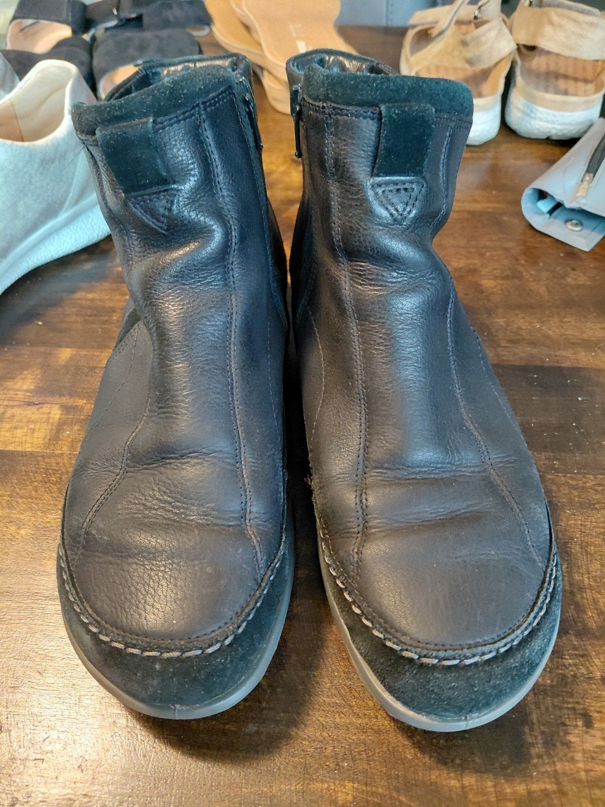 Ecco laarsjes mt 41, Kleding | Dames, Schoenen, Ecco, Zwart, Ophalen of Verzenden, Gedragen