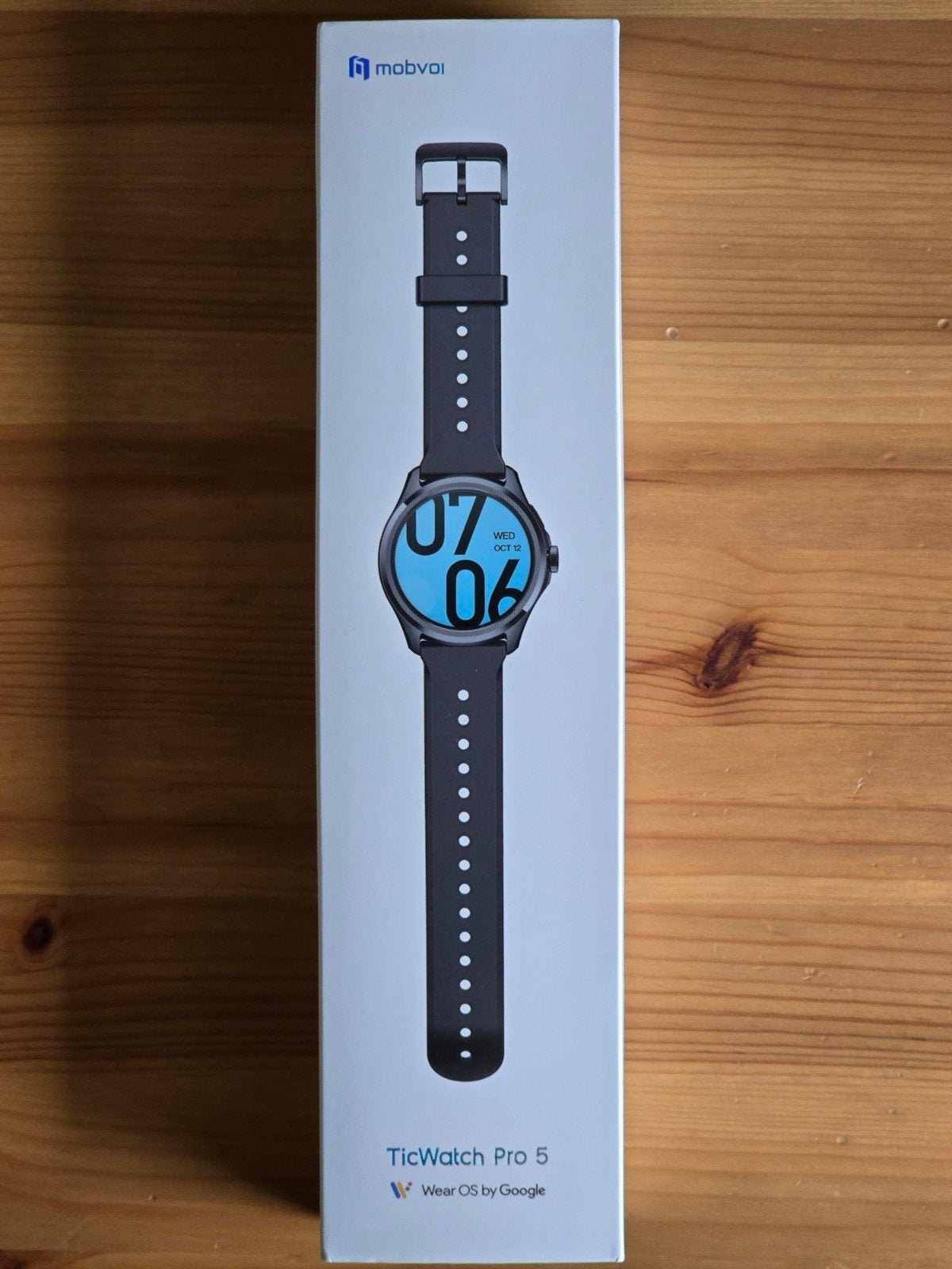 Mobvoi TicWatch Pro 5 met doos en oplader, Ophalen of Verzenden, Zo goed als nieuw, Zwart, Android