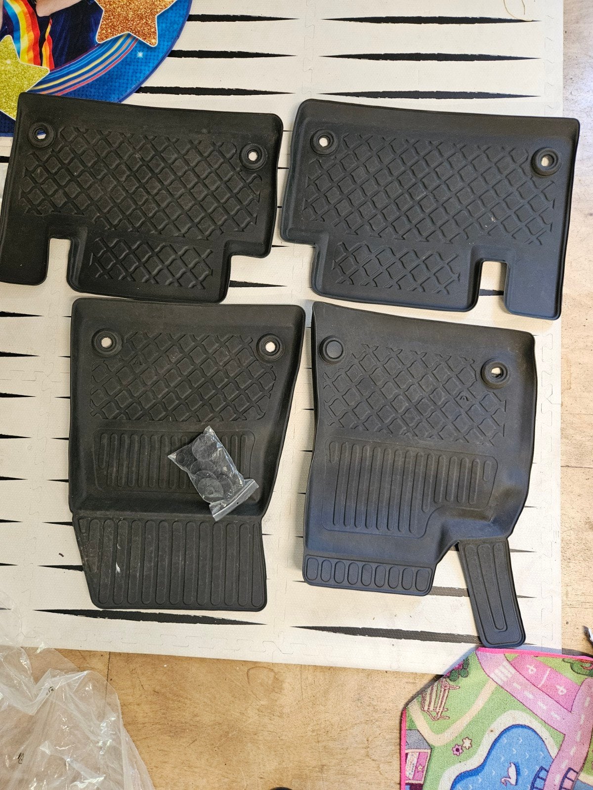 Tesla Model 3 rubberen automatten, Ophalen, Gebruikt