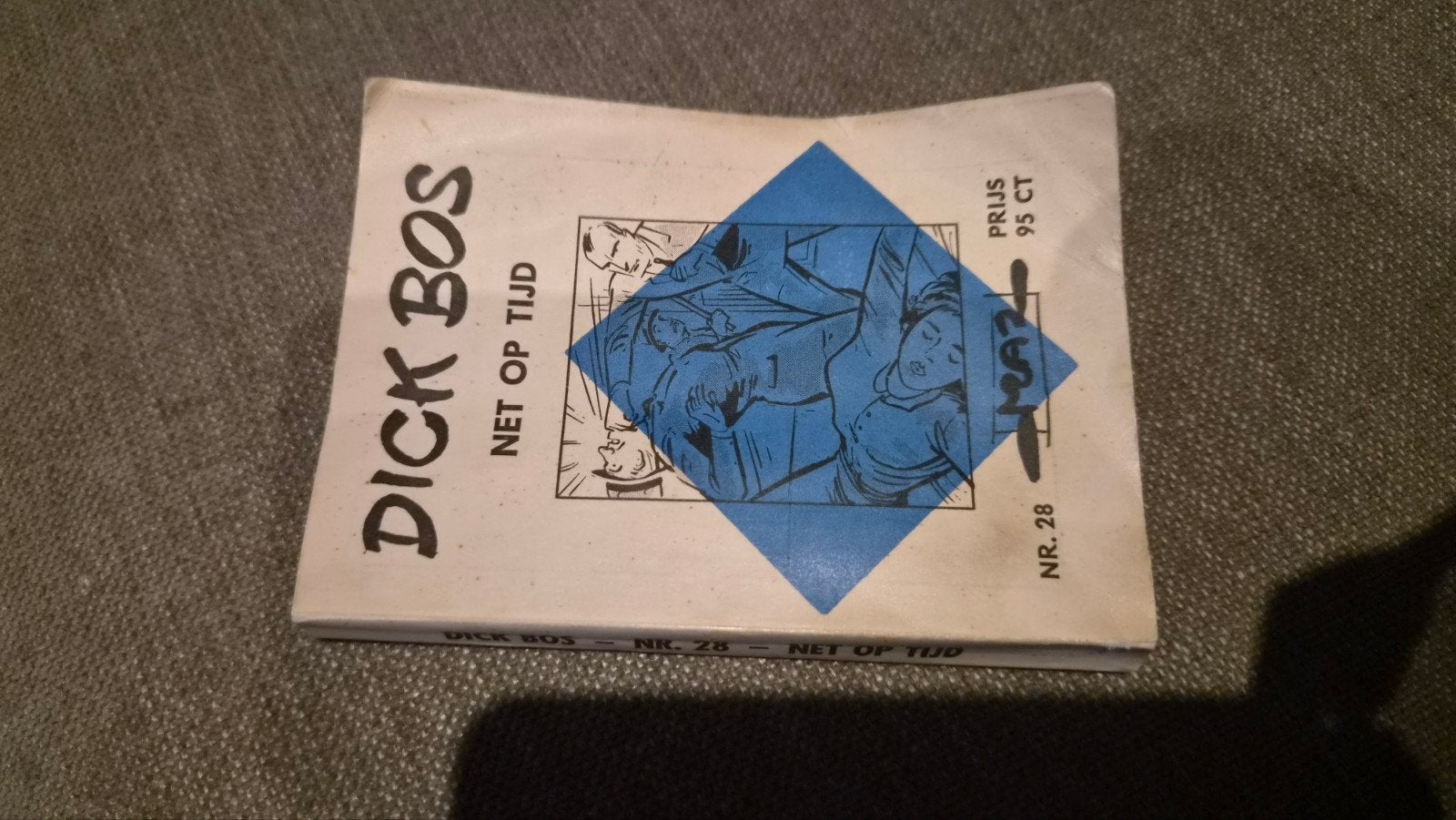 Dick Bos - Net op Tijd (Nr. 28) - Vintage Stripboek, Ophalen of Verzenden