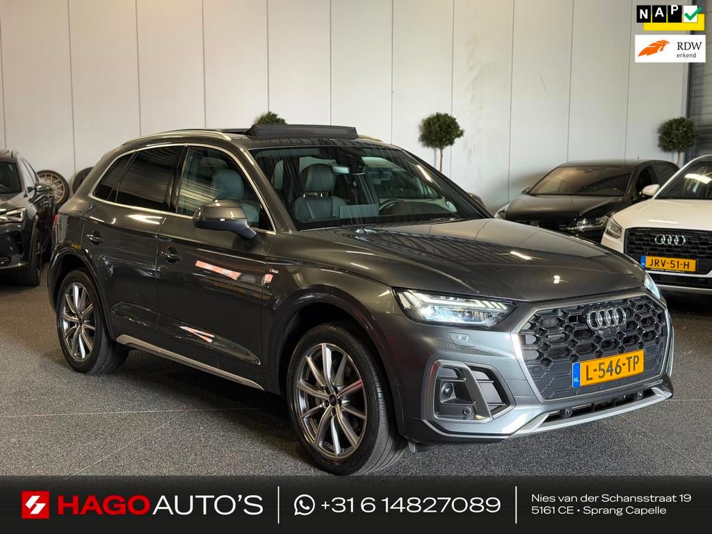 Audi Q5 50 TFSI e 3X S-LINE/1E-EIG//LED/VIRTUAL/PANO/SFEERV/, Auto's, Audi, Bedrijf, Te koop, Q5, 360° camera, 4x4, ABS, Achteruitrijcamera
