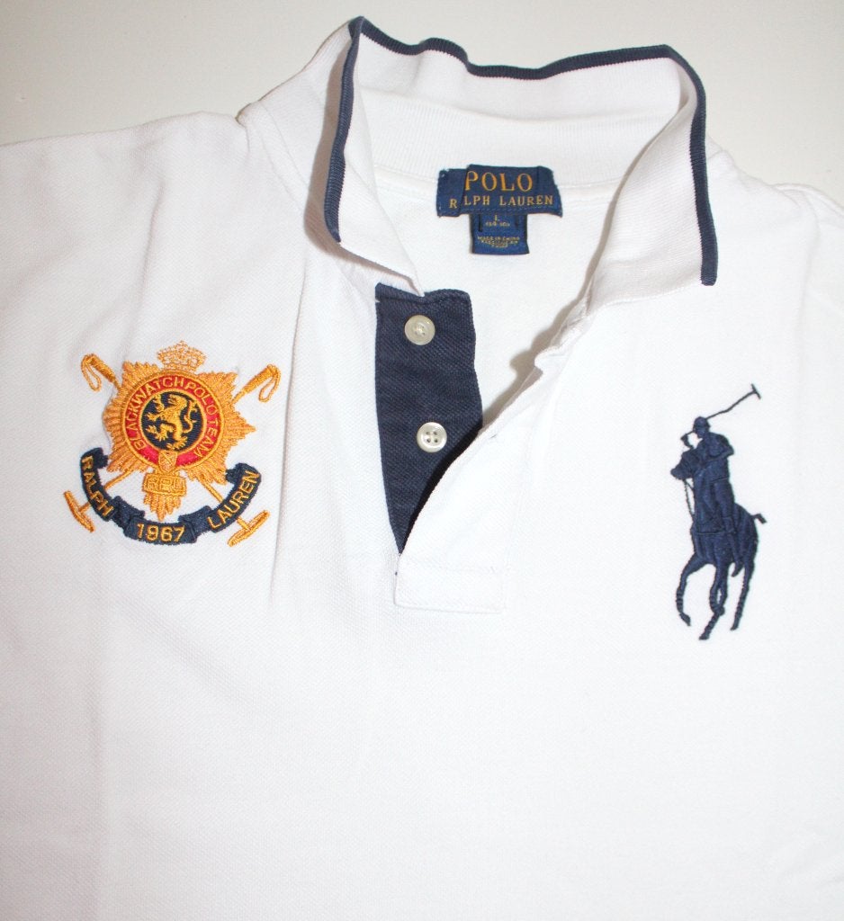 Ralph Lauren polo wit bigpony maat L 14-16y, Ophalen of Verzenden, Zo goed als nieuw, Shirt of Longsleeve, Jongen