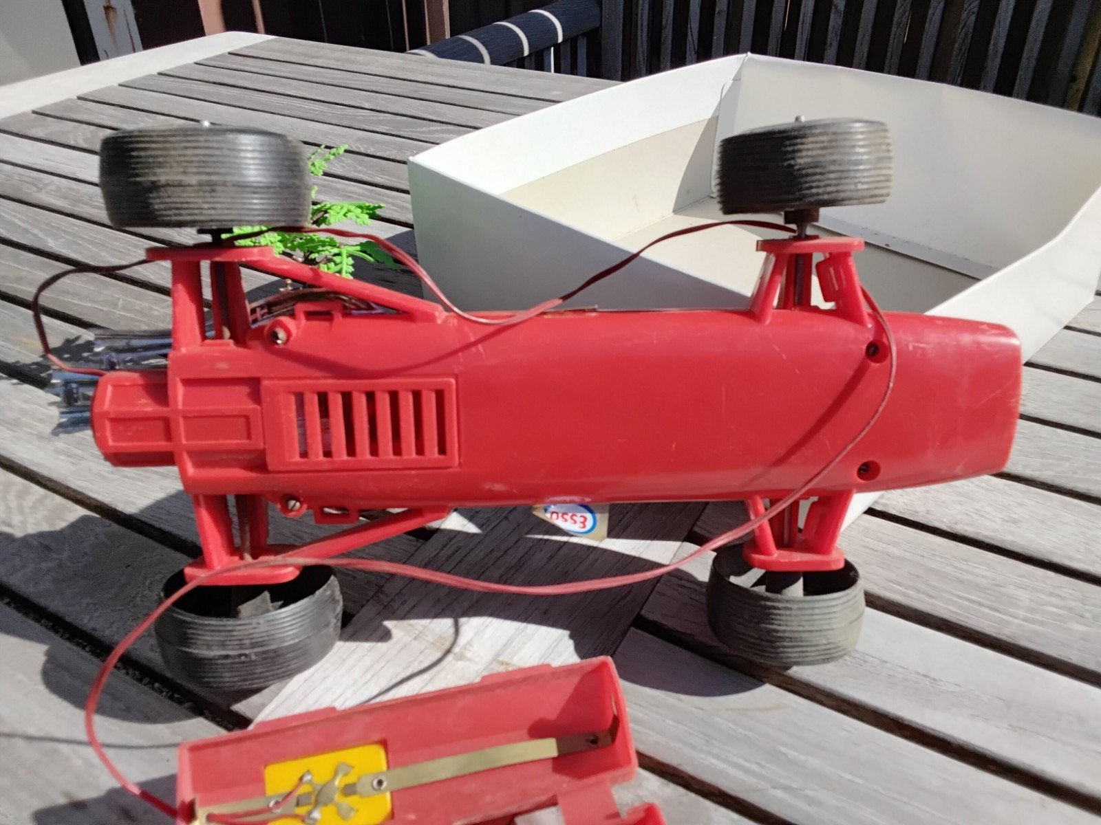 Vintage Rode Raceauto met Afstandsbediening (Jaren '70), Kinderen en Baby's, Speelgoed | Speelgoedvoertuigen, Ophalen of Verzenden