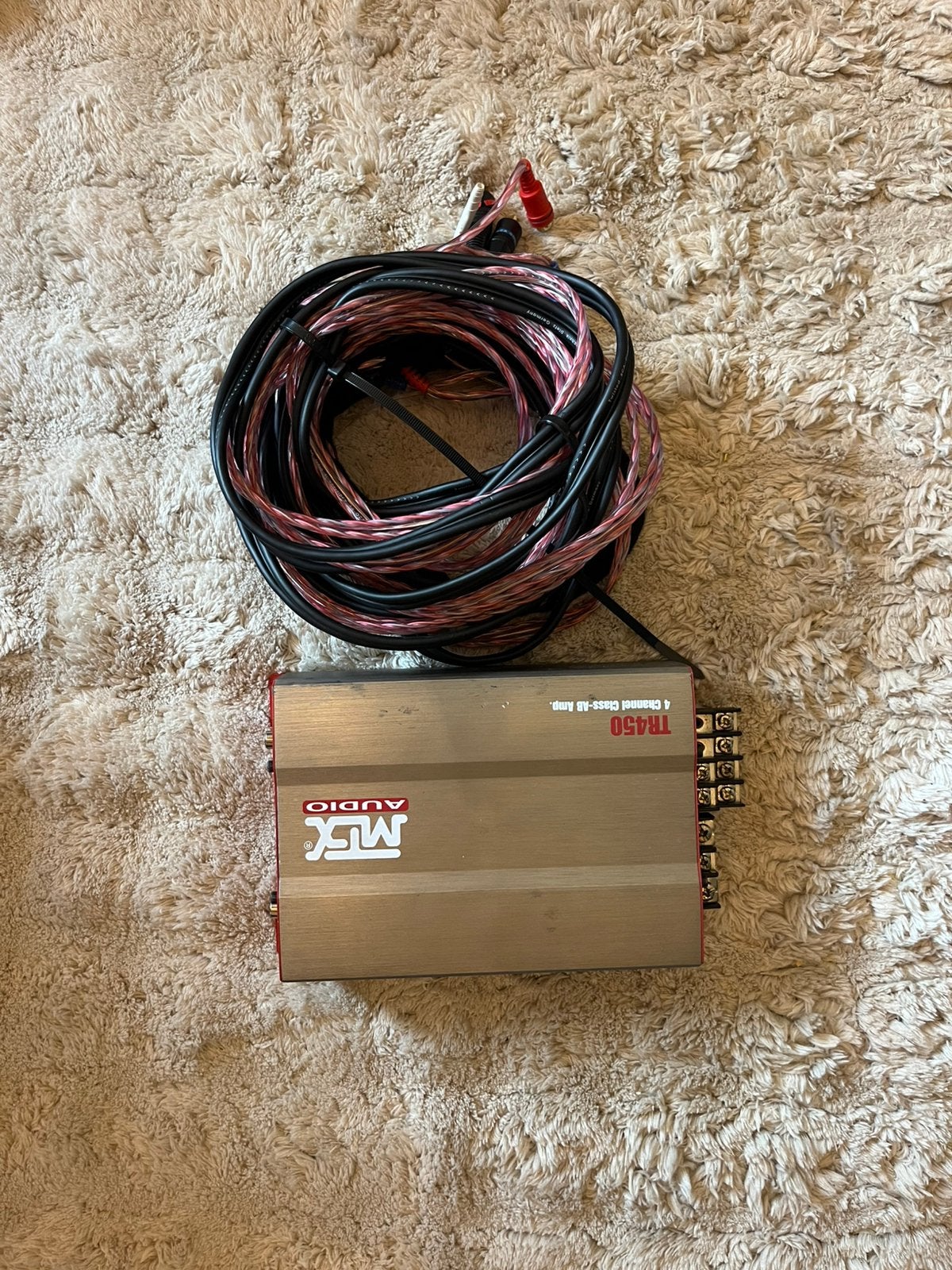 MTX audio systeem tr450+speakers, Auto diversen, Autospeakers, Ophalen of Verzenden, Gebruikt