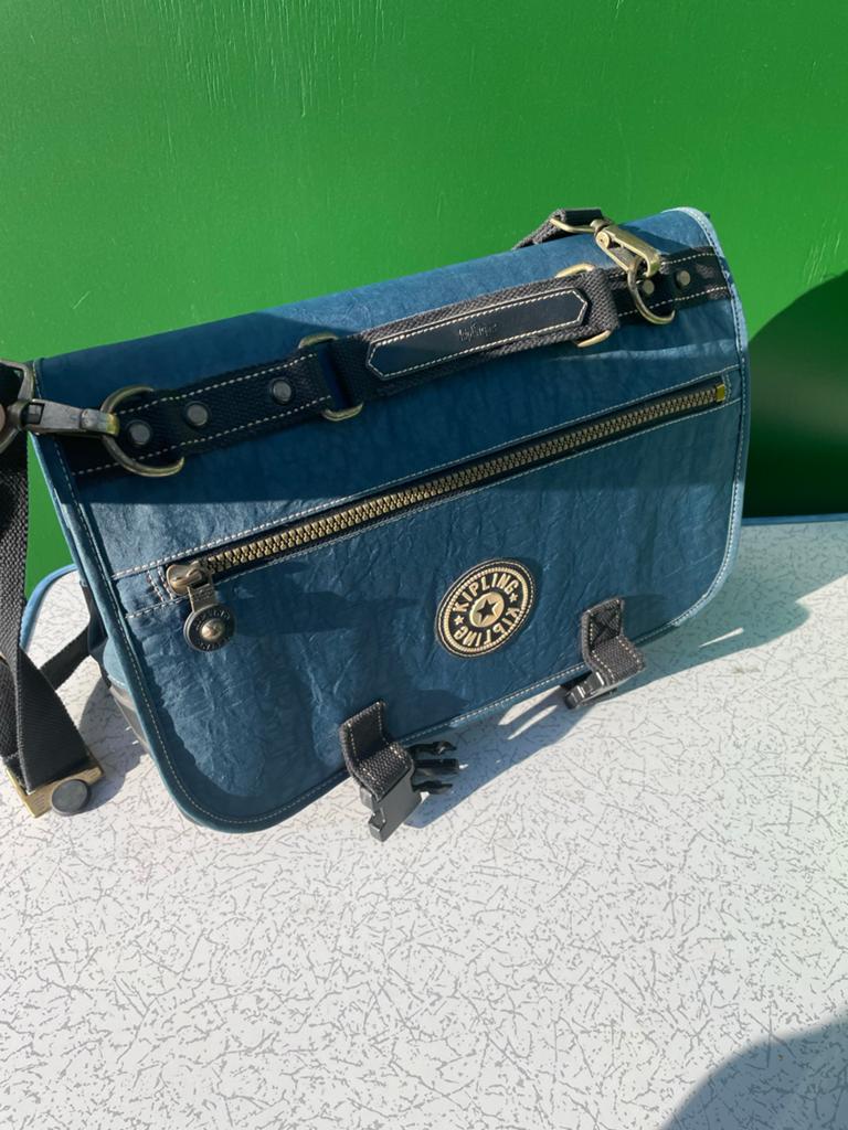 Kipling Schoudertas - Blauw, Zo goed als nieuw, Ophalen of Verzenden, Zo goed als nieuw