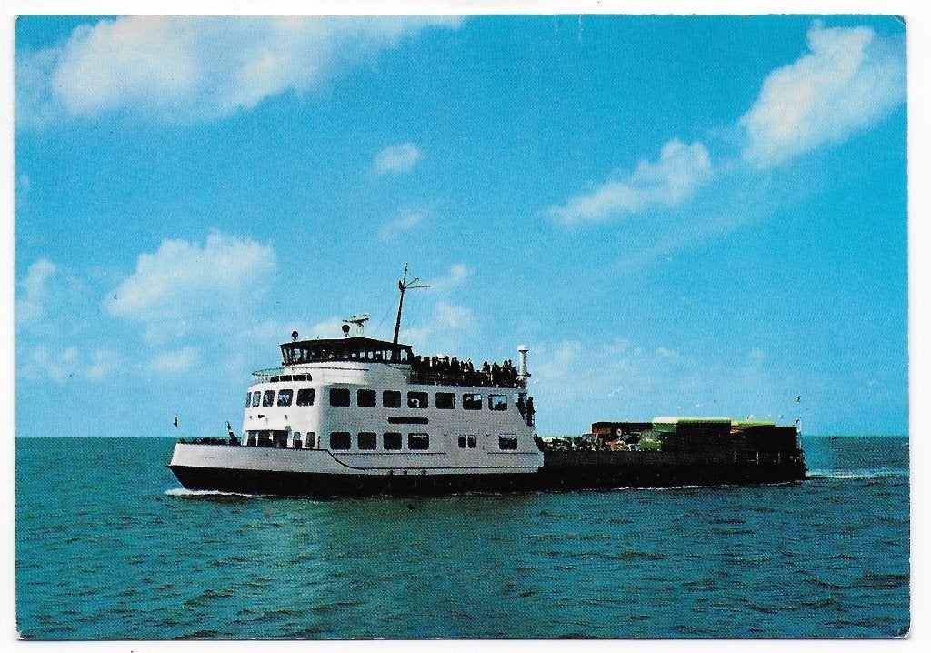 Met de boot naar Ameland gelopen Ansichtkaart (B2401 ), Verzamelen, Ansichtkaarten | Nederland, Ophalen of Verzenden, 1980 tot heden