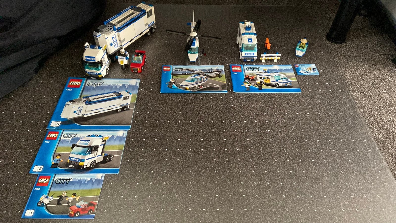 Lego City Politie Voertuigen en Helikopter Sets, Lego, Ophalen of Verzenden, Complete set, Inclusief instructies