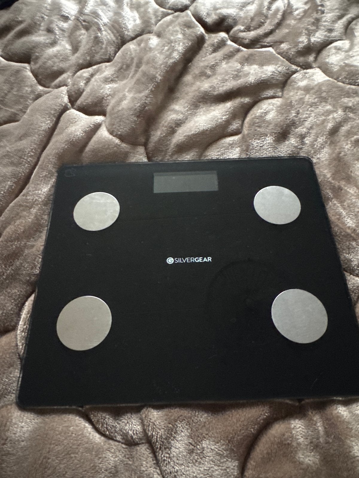 Digitale Personenweegschaal silver gear, met app., Ophalen, 100 kg of meer, Personenweegschaal, 500 gram of grover