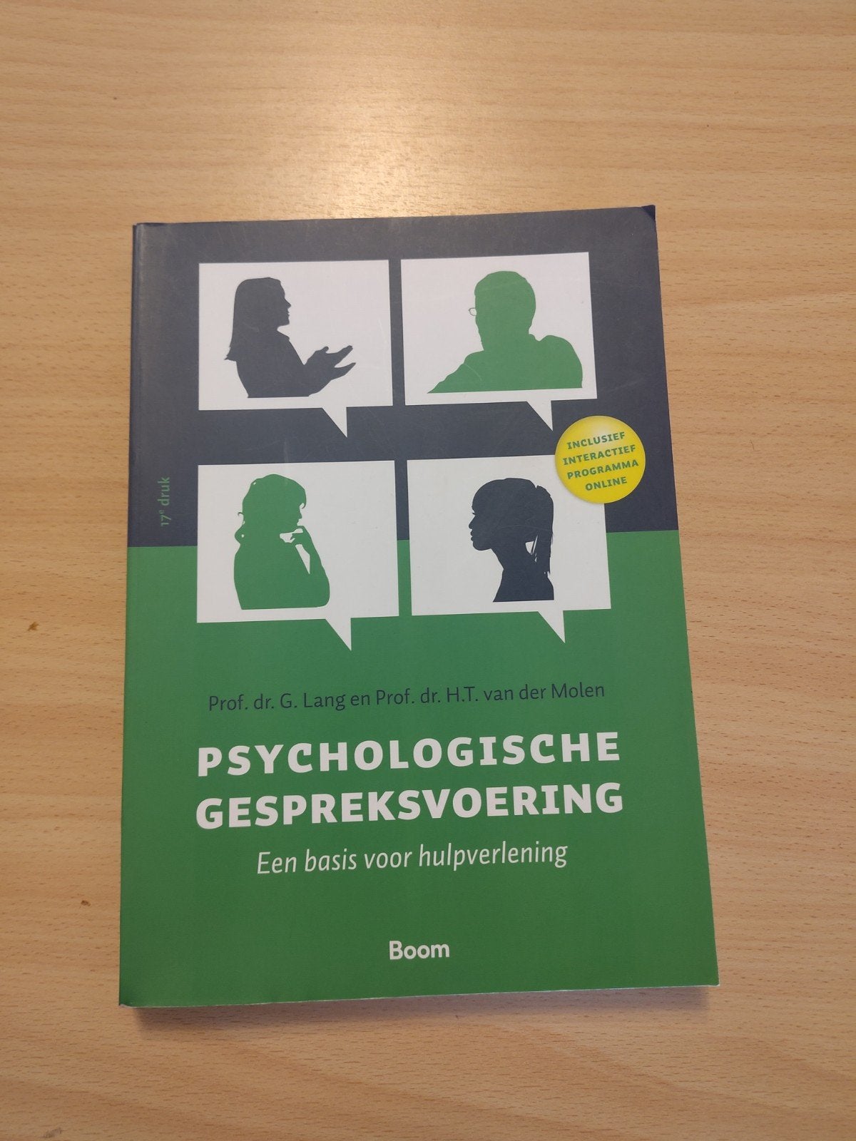 Psychologische Gespreksvoering - Hulpverlening, Boeken, Klinische psychologie, Ophalen of Verzenden, Zo goed als nieuw, Prof. dr. G. Lang en Prof. dr. H.T. van der Molen