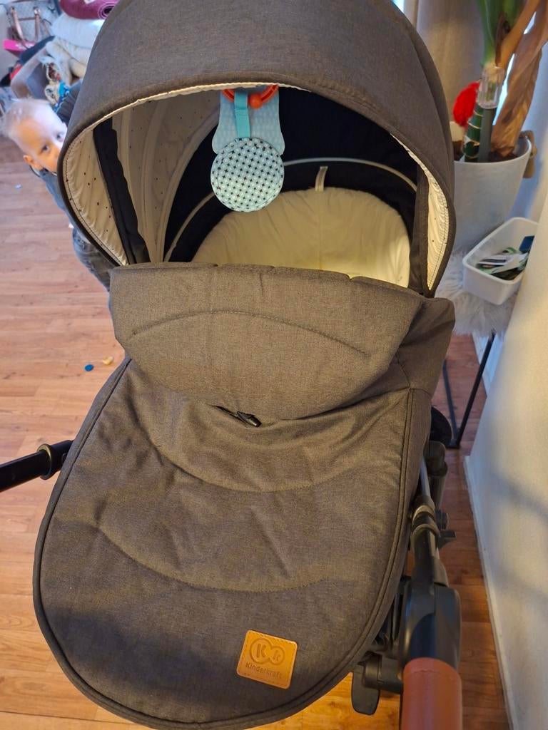 Kinderkraft 3in1 kinderwagen, Gebruikt, Verstelbare duwstang, Combiwagen, Ophalen