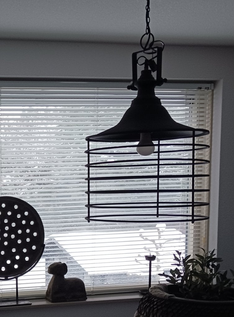 Stoere hanglamp hanglampen 2 stuks, Ophalen, Metaal