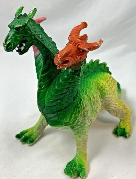 Chitech 1984 Vintage Draak Hydra Groen Oranje MOTU KO Figuur, Verzamelen, Poppetjes en Figuurtjes, Zo goed als nieuw, Verzenden