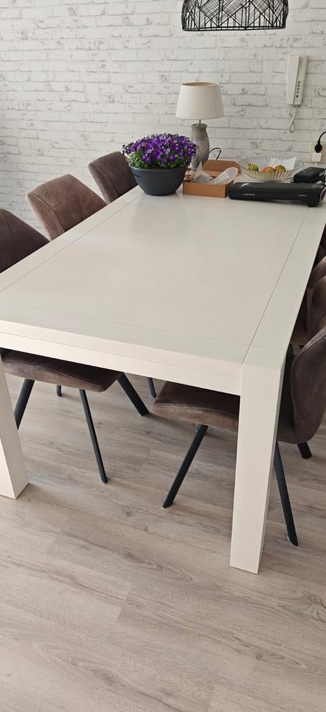 Gratis af te halen eiken tafel, Huis en Inrichting, Ophalen, Gebruikt, 200 cm of meer, 50 tot 100 cm