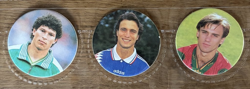 Panini Caps Snickers - Euro '96 (1996) 3 flippo's, Verzamelen, Flippo's, Verzameling, Ophalen of Verzenden