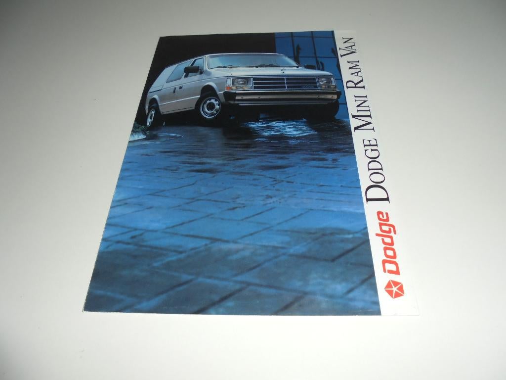 brochure Dodge Mini Ram Van  1990, Ophalen of Verzenden, Nieuw, Overige merken