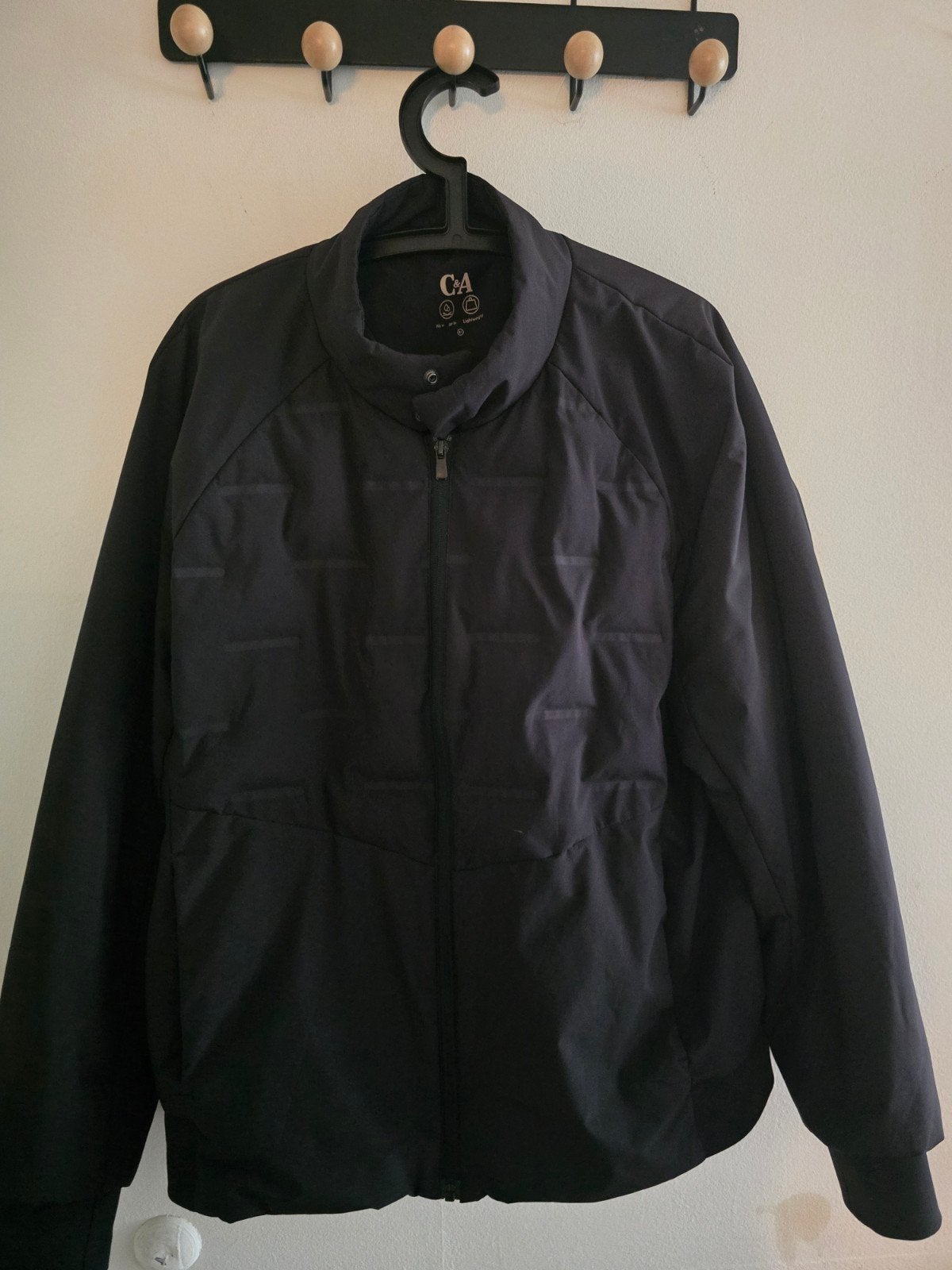 C&A Zwart Lichtgewicht Herenjack Maat XL, Kleding | Heren, Ophalen, Zwart, Maat 56/58 (XL), C&A