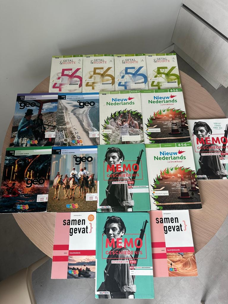 VWO schoolboeken: AK, Geschiedenis, Wiskunde, NL, Samengevat, Boeken, Schoolboeken, Ophalen, VWO, H.J.C. Kasbergen, Aardrijkskunde
