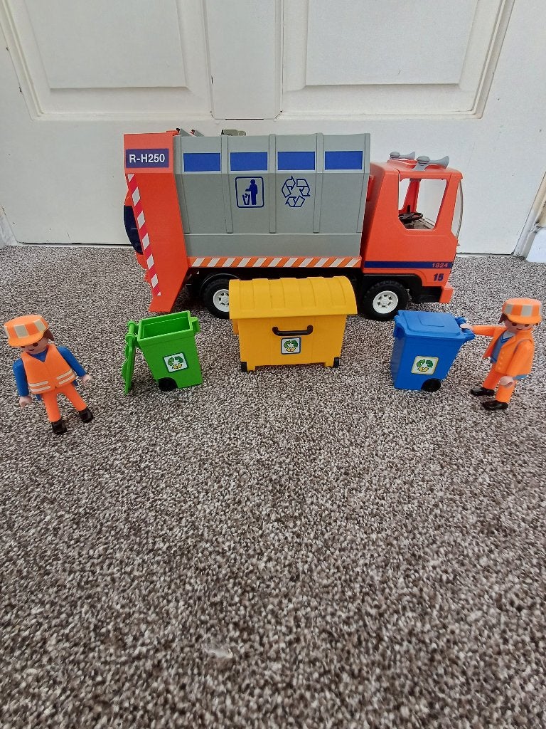 Playmobil vuilniswagen (4418), Ophalen, Gebruikt, Complete set, Voertuig