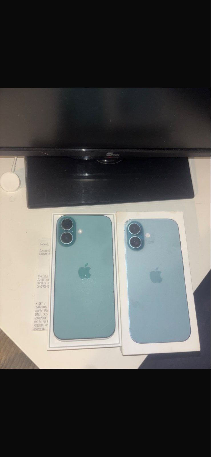 Apple iPhone 16 128 GB - Lichte schade, Ophalen, Blauw, IPhone 16, Zonder simlock