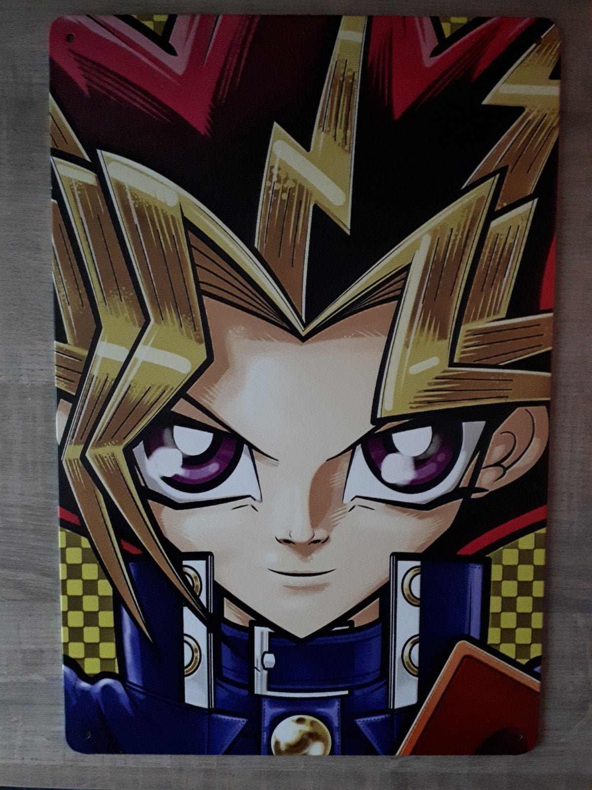 Yami Yugi Yugioh 20x30 cm Metalen Reclamebord, Verzenden, Nieuw, Reclamebord