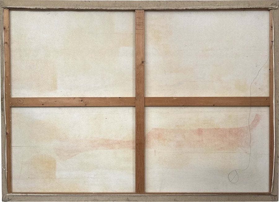 309. Olieverfschilderij Tijn Roebroeck – abstract, 1989, Ophalen