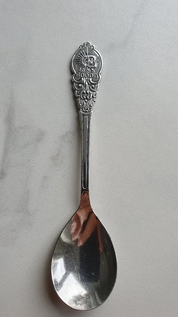 lepeltje NB Alg. Ned. Bouwbedrijfs bonder 1953, Ophalen of Verzenden