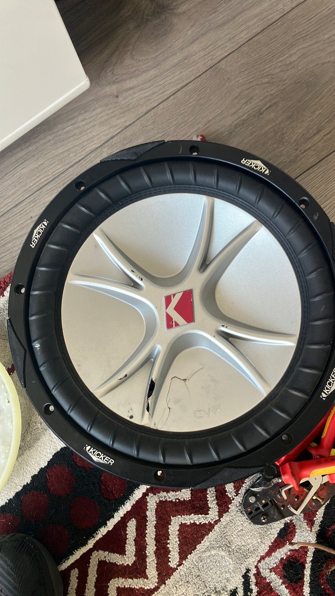 Kicker subwoofer  12 inch 2 ohm, reparatie, Auto diversen, Ophalen of Verzenden, Gebruikt
