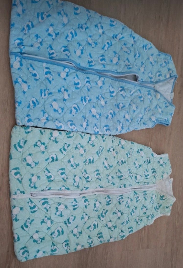 babyslaapzakken, 4 stuks, Gebruikt, Wasbaar, Ophalen of Verzenden, Hema