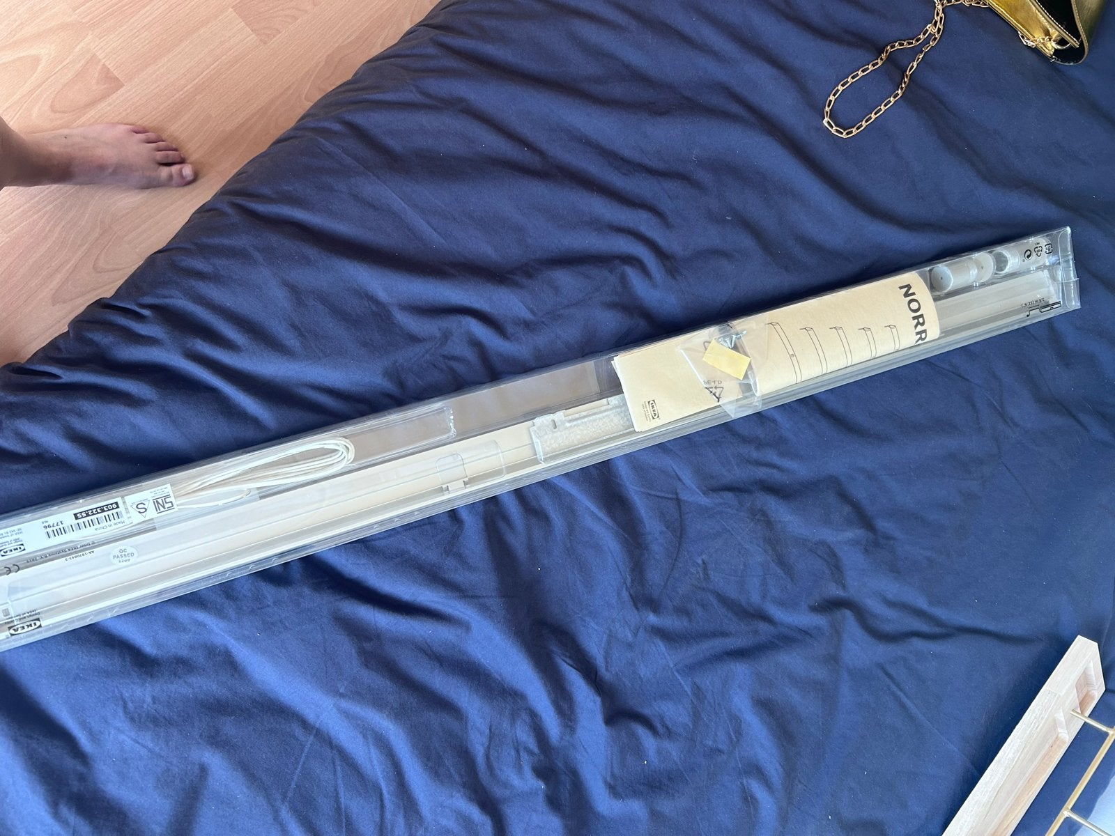 IKEA NORRFLY LED-verlichting 92 cm, 2200 Kelvin, Ophalen, Led-lamp, Nieuw, Warm wit